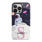 Astronaut in Candy Space with Name iPhone 13 Pro Full Wrap 3D Tough Case