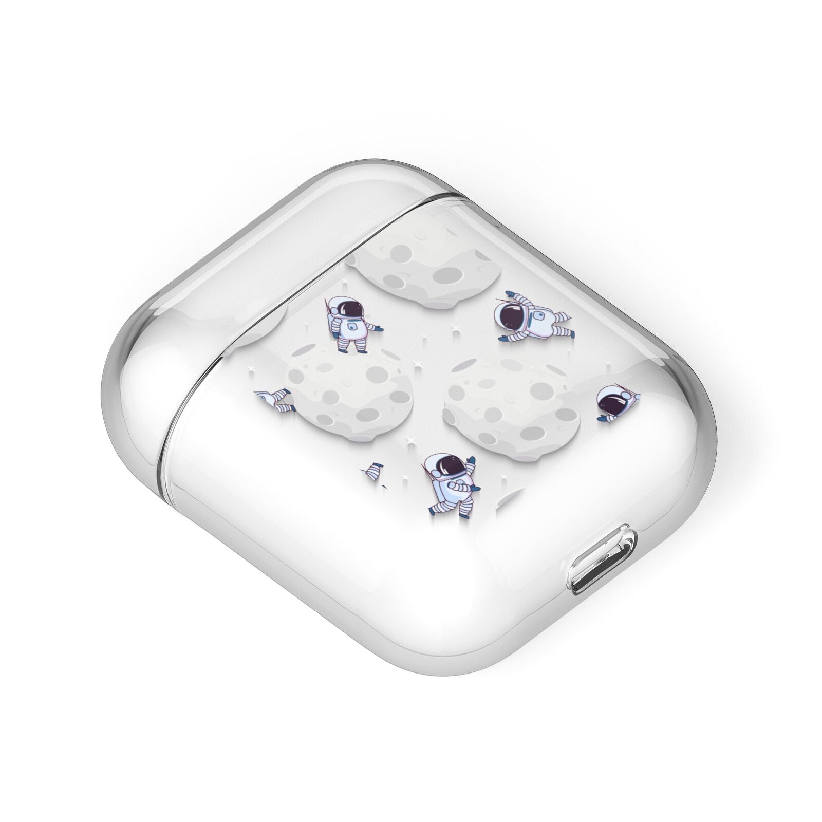 Astronauts and Asteroids AirPods Case Laid Flat