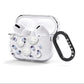 Astronauts and Asteroids AirPods Clear Case 3rd Gen Side Image