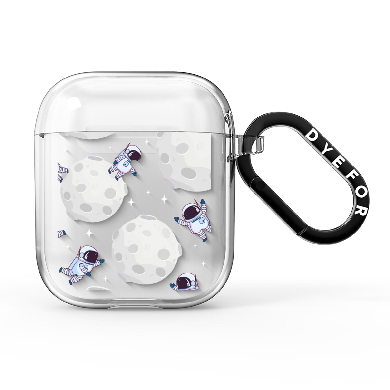 Astronauts and Asteroids AirPods Clear Case