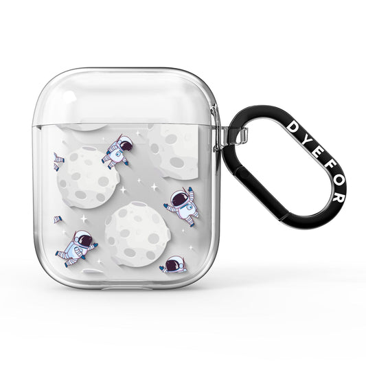 Astronauts and Asteroids AirPods Clear Case