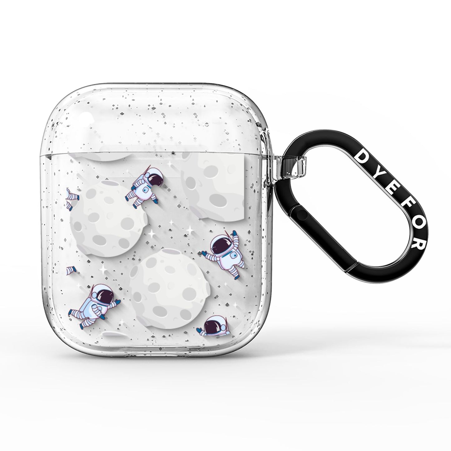Astronauts and Asteroids AirPods Glitter Case