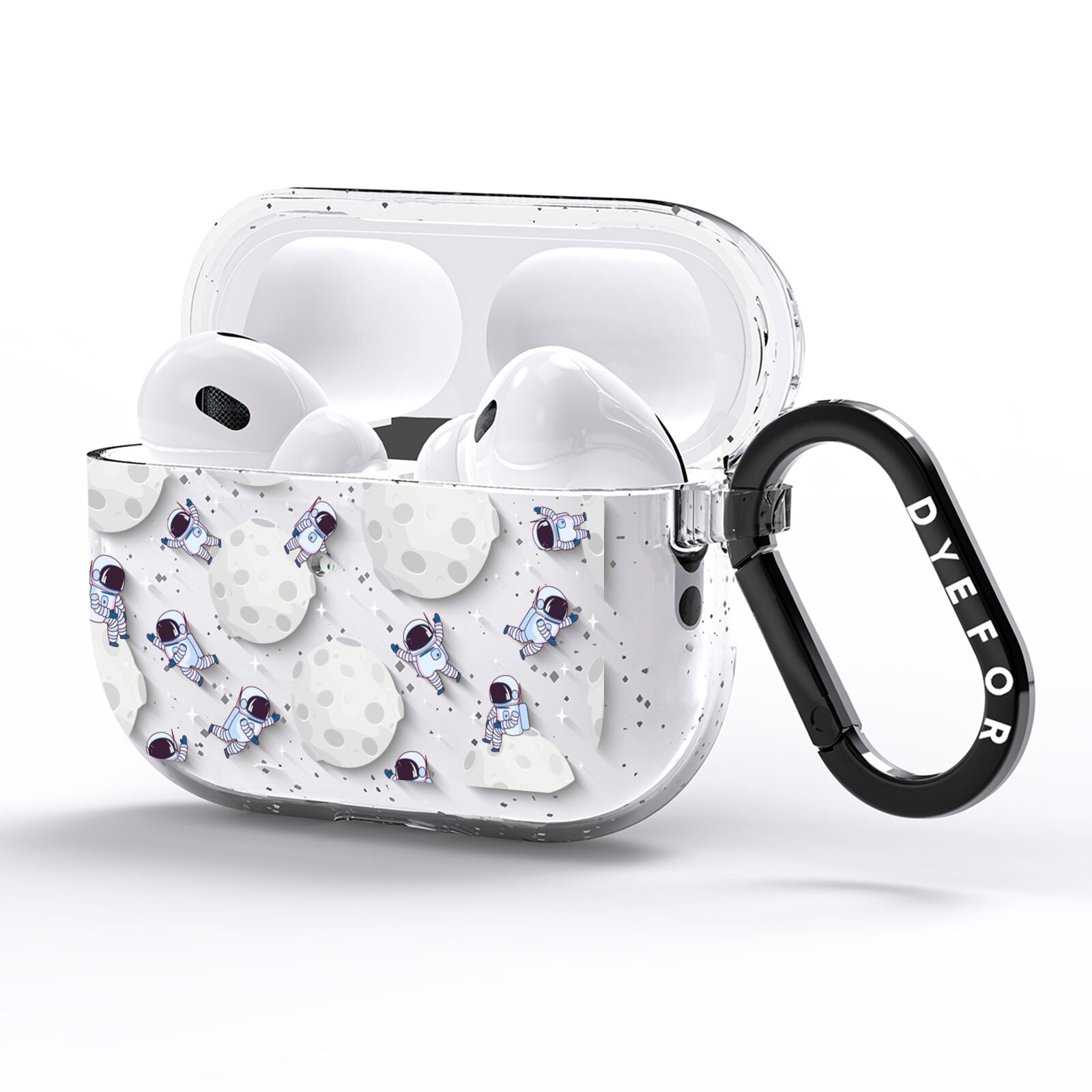 Astronauts and Asteroids AirPods Pro Glitter Case Side Image