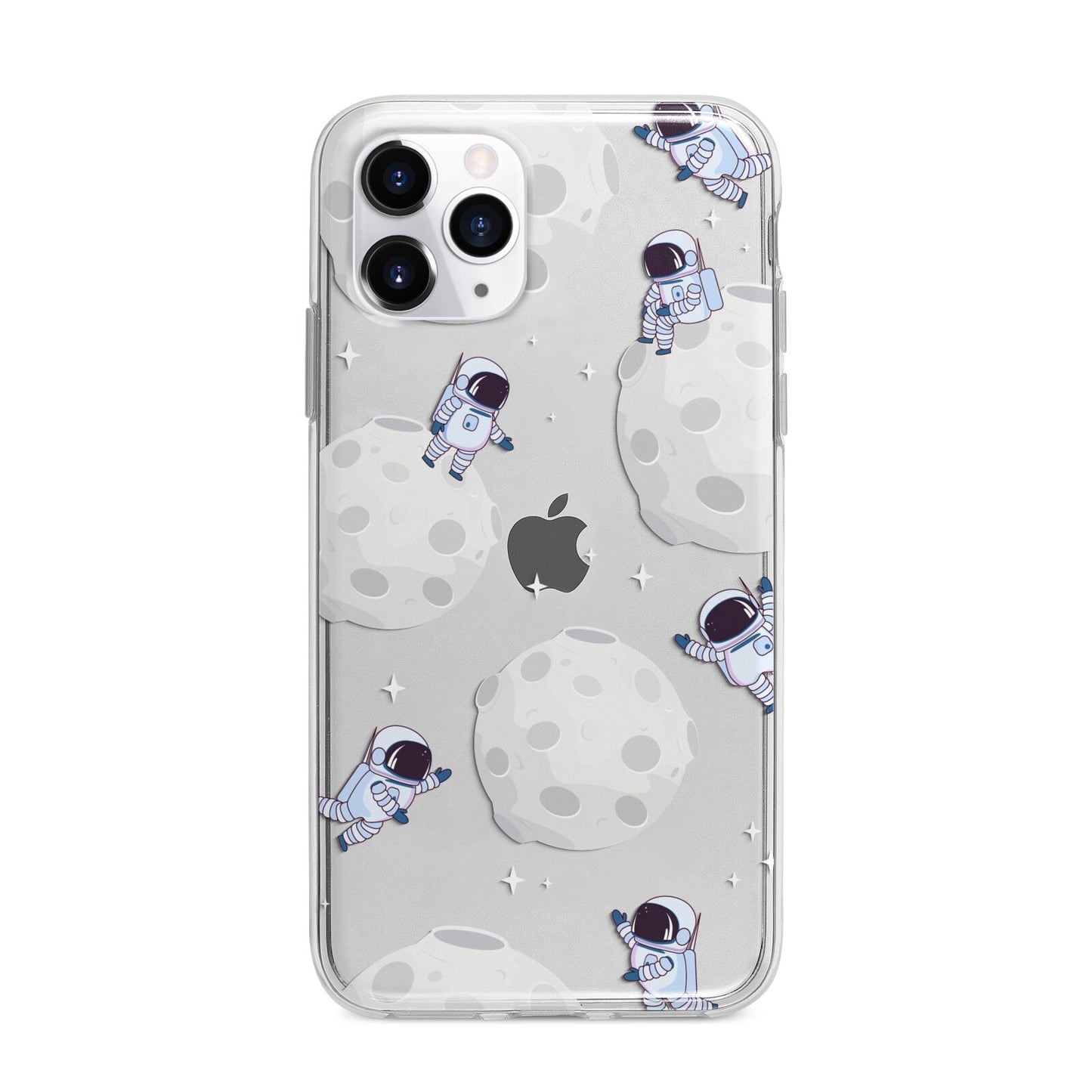 Astronauts and Asteroids Apple iPhone 11 Pro in Silver with Bumper Case