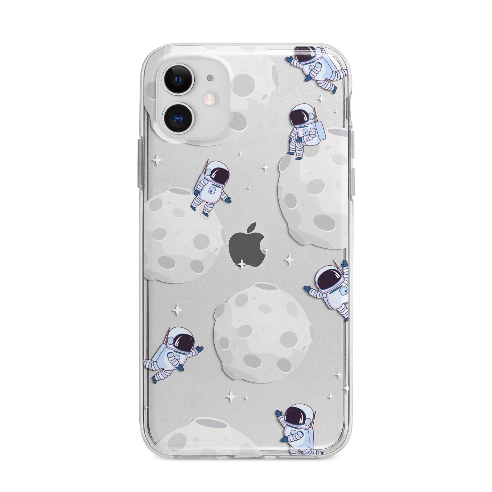 Astronauts and Asteroids Apple iPhone 11 in White with Bumper Case