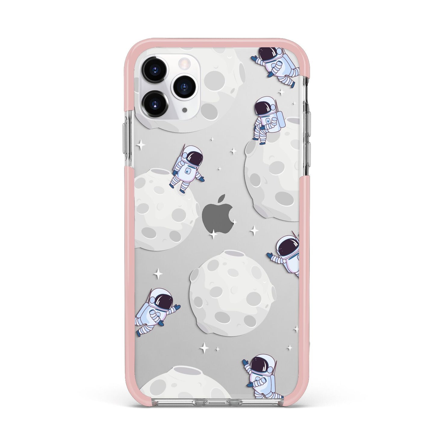Astronauts and Asteroids iPhone 11 Pro Max Impact Pink Edge Case