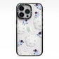 Astronauts and Asteroids iPhone 13 Pro Black Impact Case on Silver phone