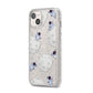 Astronauts and Asteroids iPhone 14 Plus Glitter Tough Case Starlight Angled Image