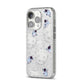 Astronauts and Asteroids iPhone 14 Pro Glitter Tough Case Silver Angled Image