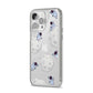 Astronauts and Asteroids iPhone 14 Pro Max Clear Tough Case Silver Angled Image