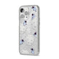 Astronauts and Asteroids iPhone 14 Pro Max Glitter Tough Case Silver Angled Image