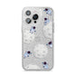 Astronauts and Asteroids iPhone 14 Pro Max Glitter Tough Case Silver