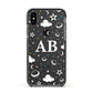 Astronomical Initials Apple iPhone Xs Impact Case Black Edge on Black Phone