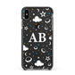 Astronomical Initials Apple iPhone Xs Max Impact Case Black Edge on Black Phone