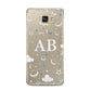 Astronomical Initials Samsung Galaxy A5 2016 Case on gold phone