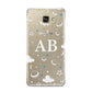 Astronomical Initials Samsung Galaxy A9 2016 Case on gold phone