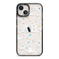 Astronomical Initials iPhone 13 Black Impact Case on Silver phone