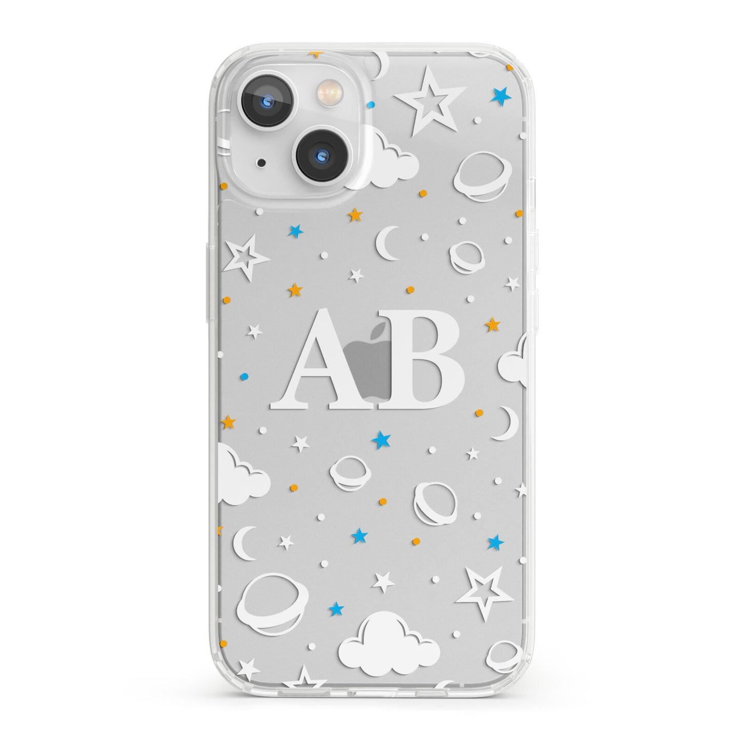 Astronomical Initials iPhone 13 Clear Bumper Case