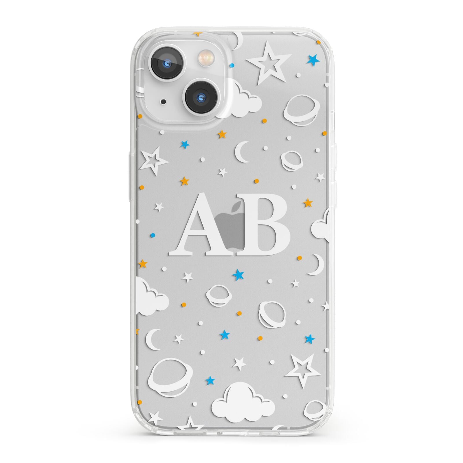 Astronomical Initials iPhone 13 Clear Bumper Case
