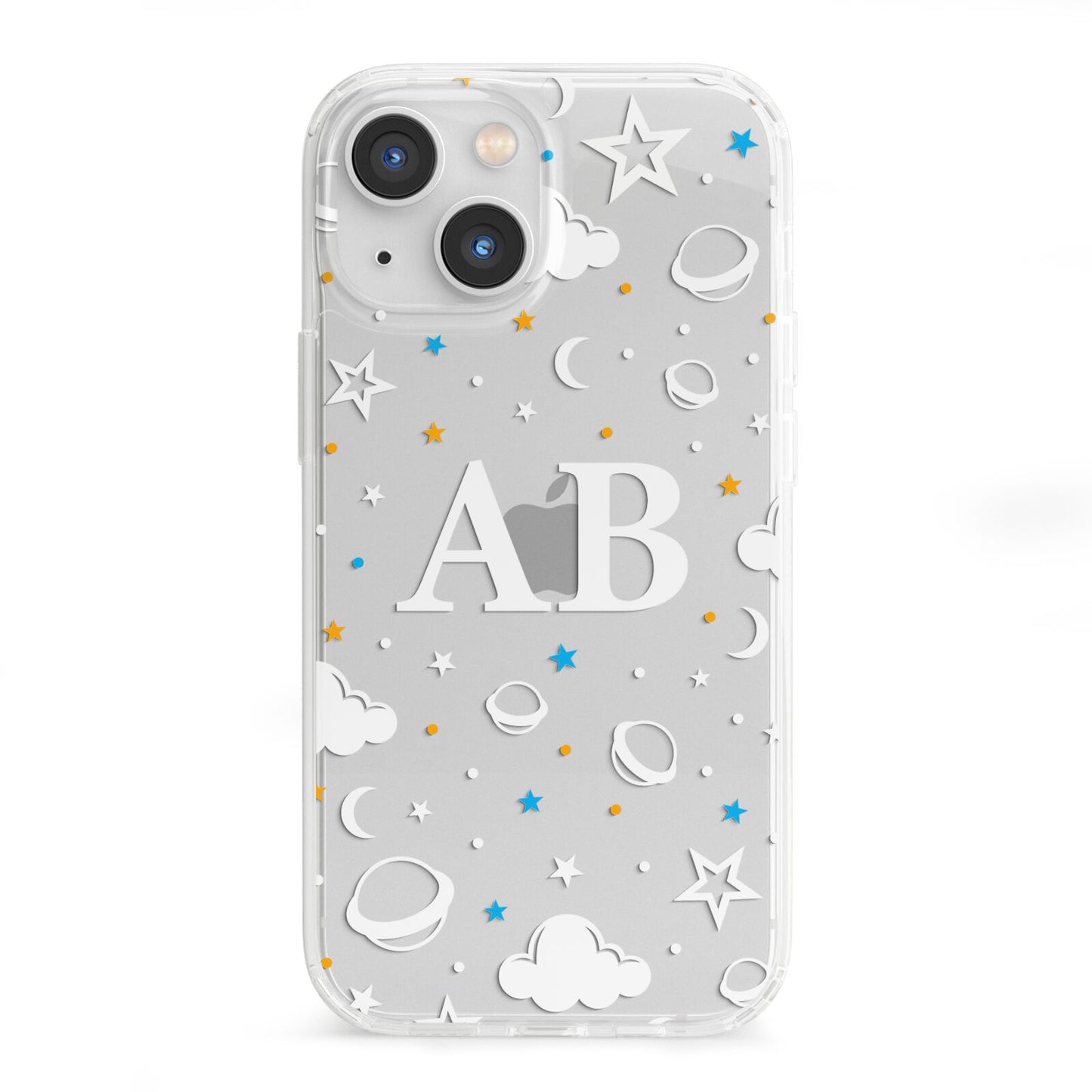 Astronomical Initials iPhone 13 Mini Clear Bumper Case