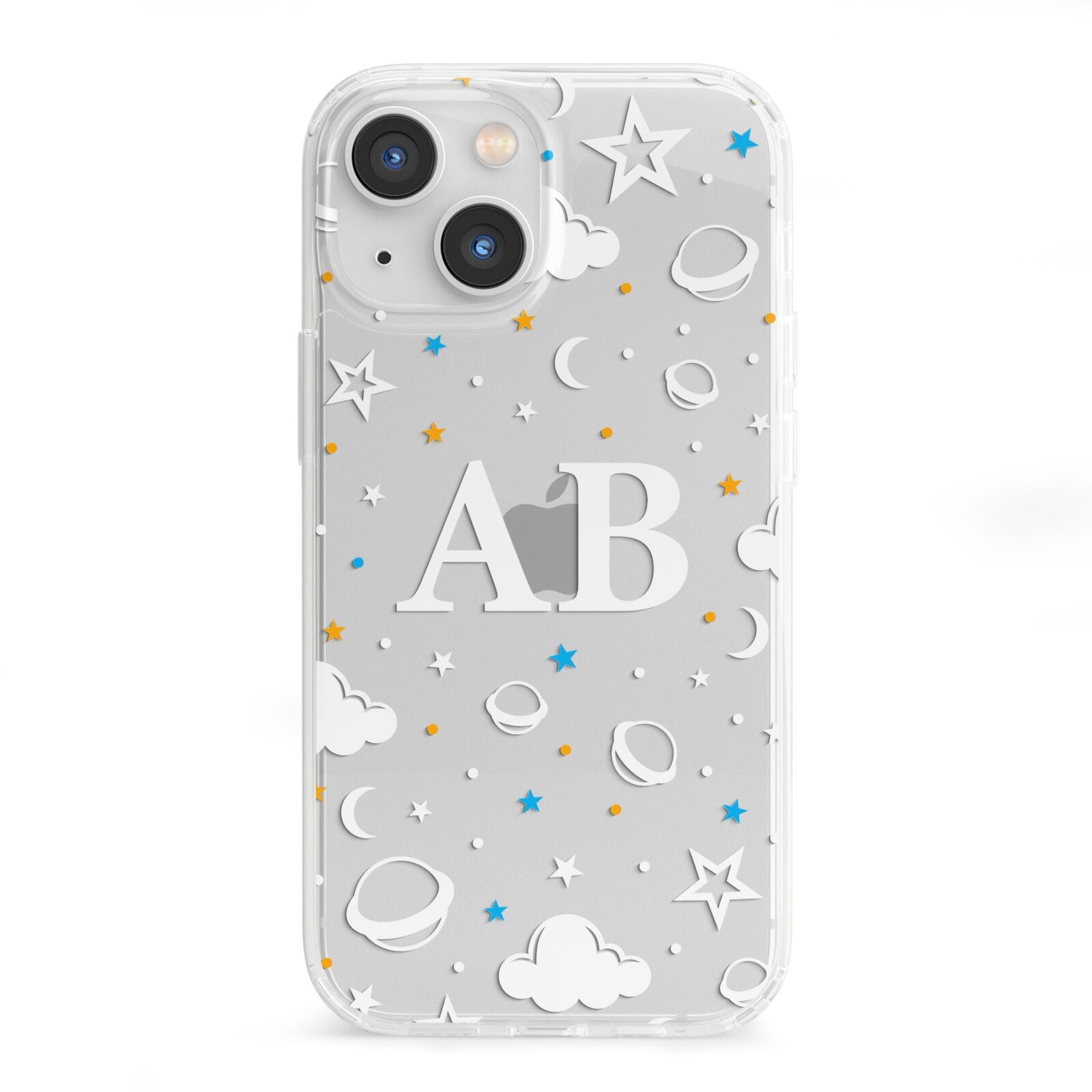 Astronomical Initials iPhone 13 Mini Clear Bumper Case