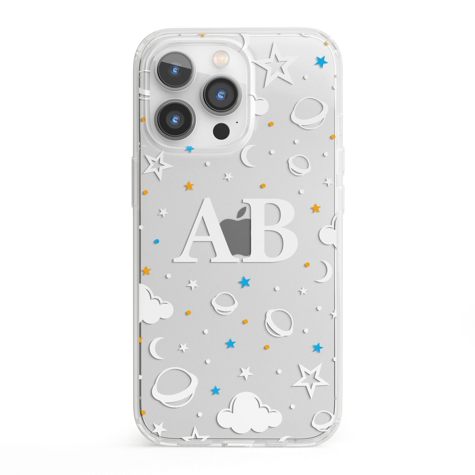 Astronomical Initials iPhone 13 Pro Clear Bumper Case