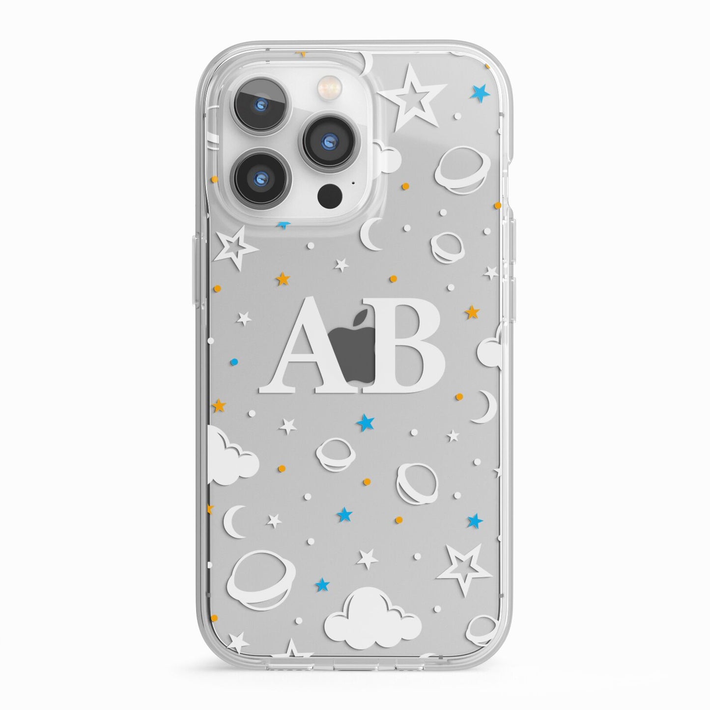 Astronomical Initials iPhone 13 Pro TPU Impact Case with White Edges