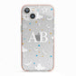 Astronomical Initials iPhone 13 TPU Impact Case with Pink Edges