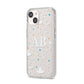 Astronomical Initials iPhone 14 Clear Tough Case Starlight Angled Image