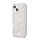 Astronomical Initials iPhone 14 Clear Tough Case Starlight Angled Image
