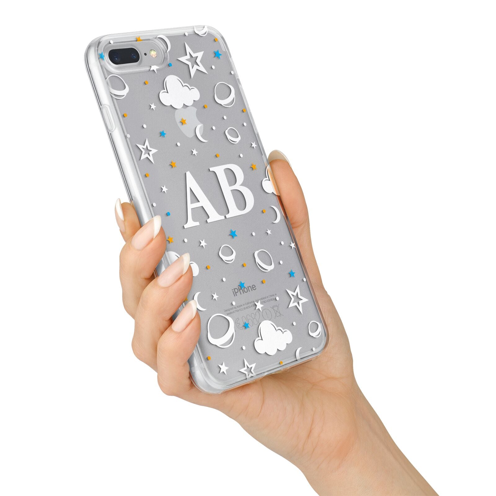 Astronomical Initials iPhone 7 Plus Bumper Case on Silver iPhone Alternative Image