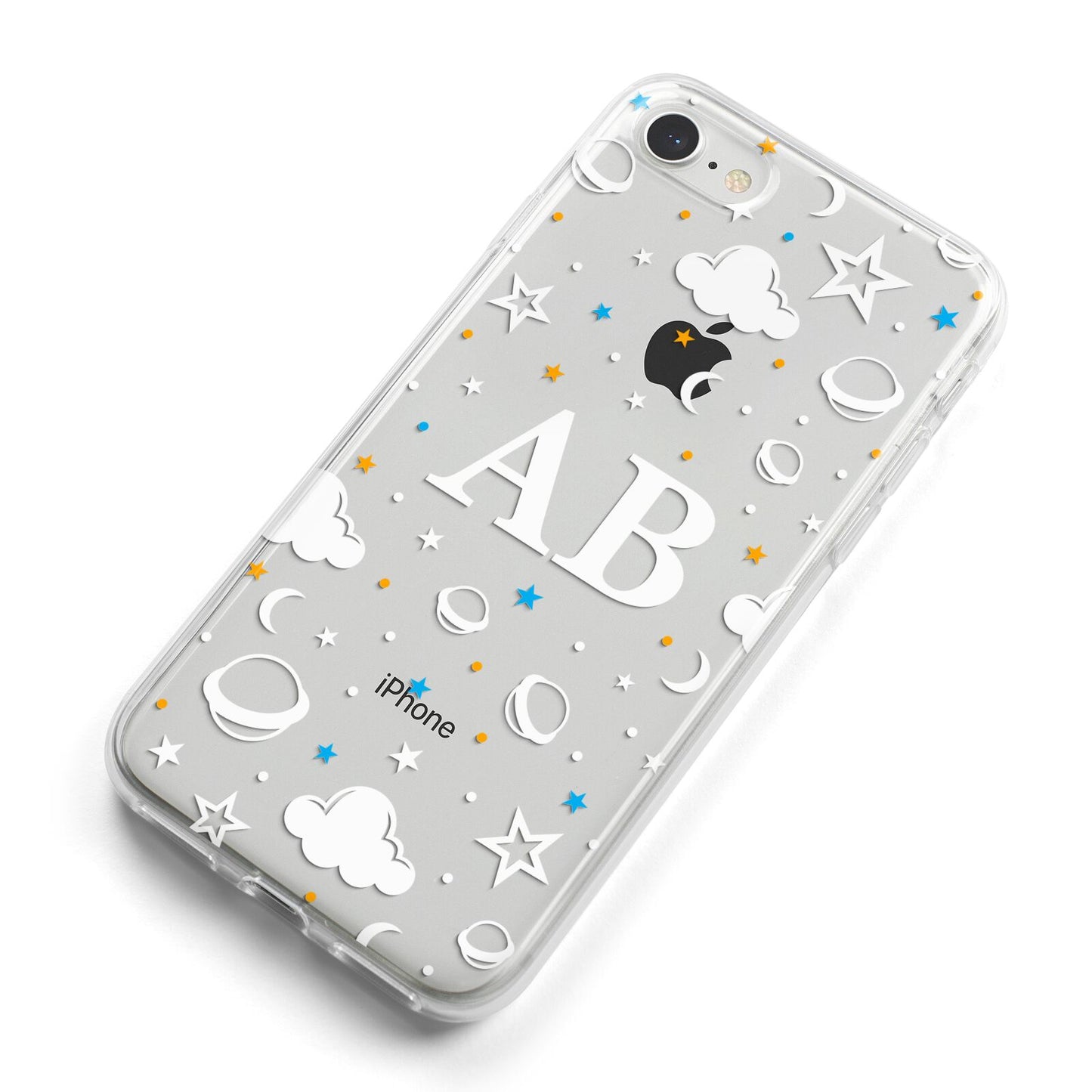 Astronomical Initials iPhone 8 Bumper Case on Silver iPhone Alternative Image
