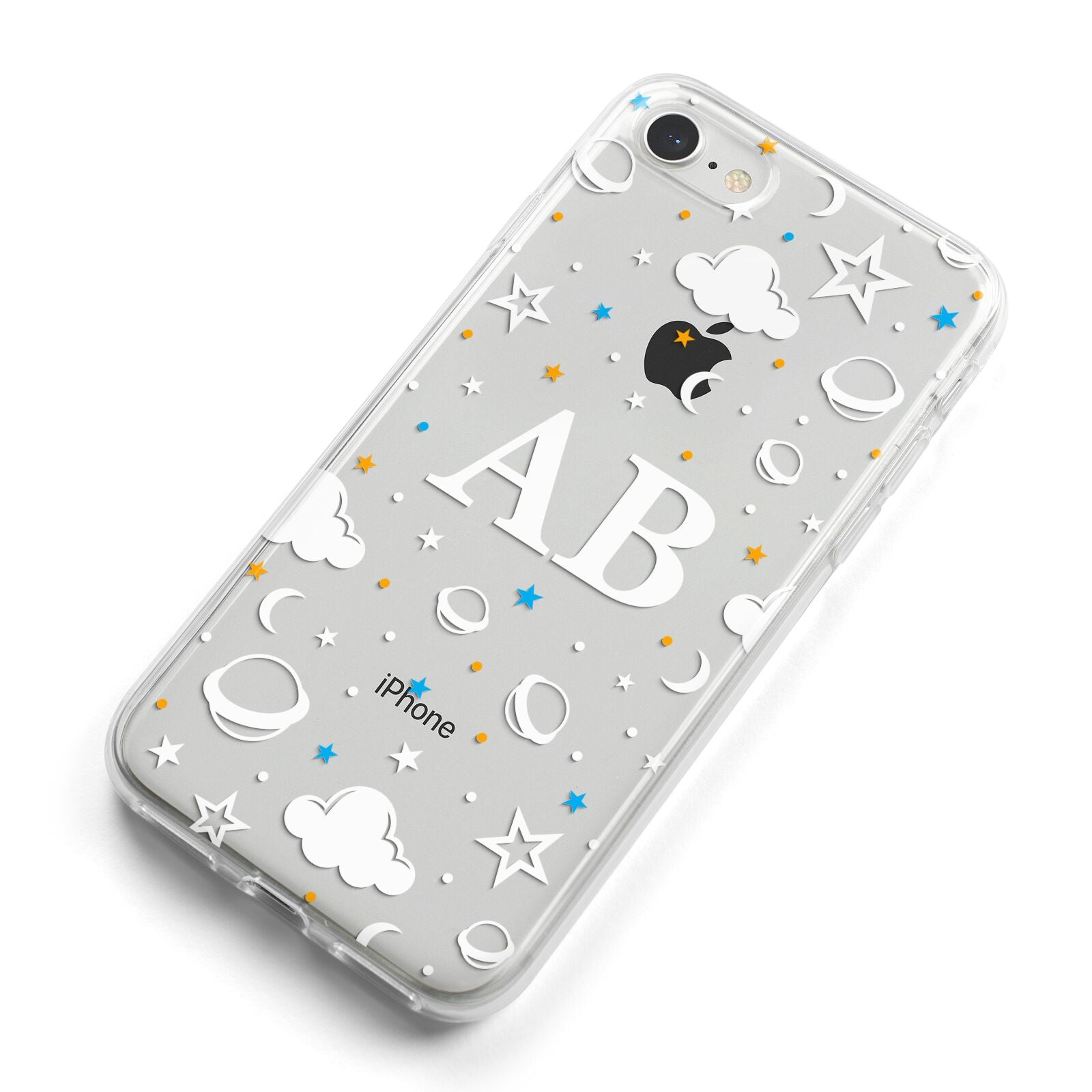 Astronomical Initials iPhone 8 Bumper Case on Silver iPhone Alternative Image