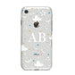 Astronomical Initials iPhone 8 Bumper Case on Silver iPhone