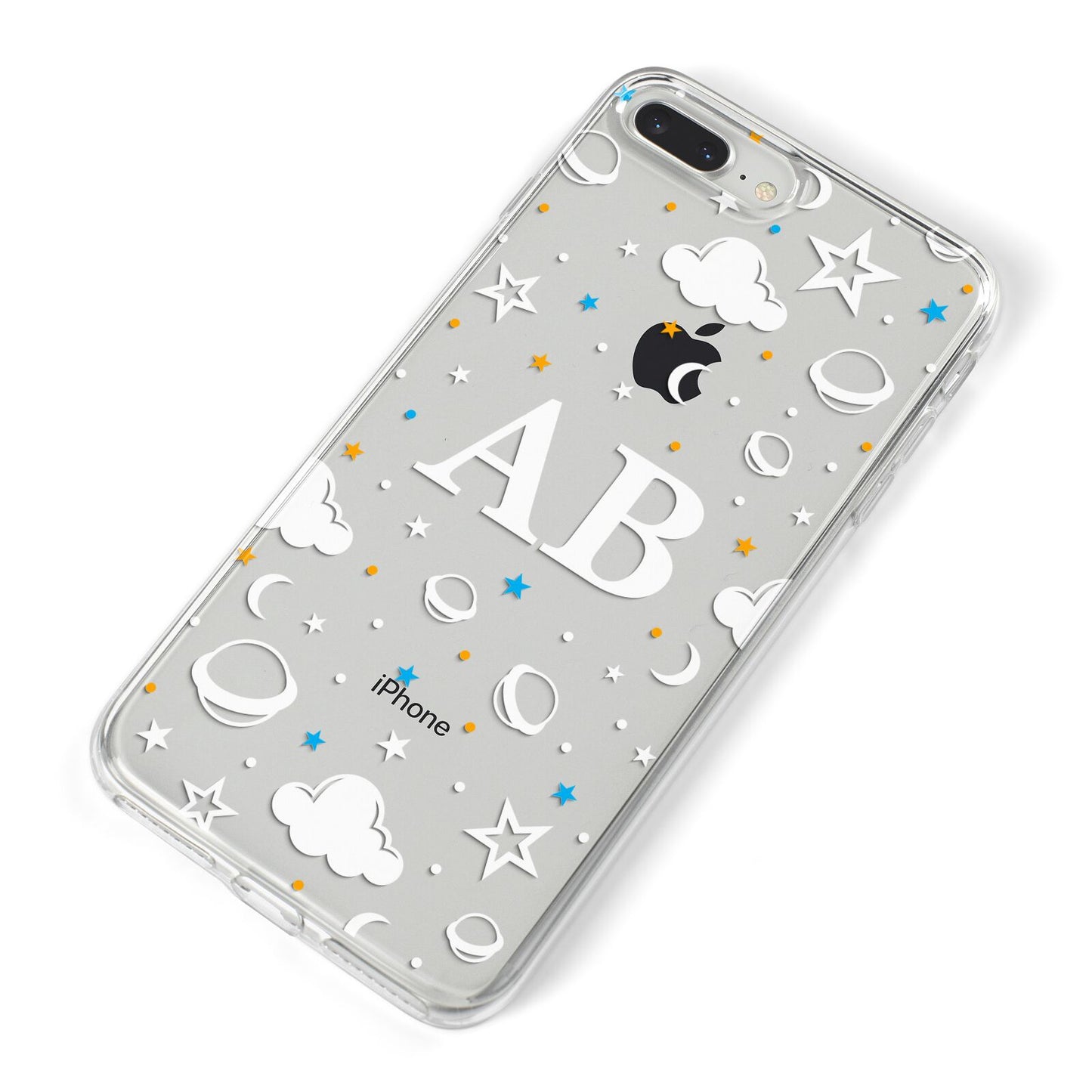 Astronomical Initials iPhone 8 Plus Bumper Case on Silver iPhone Alternative Image
