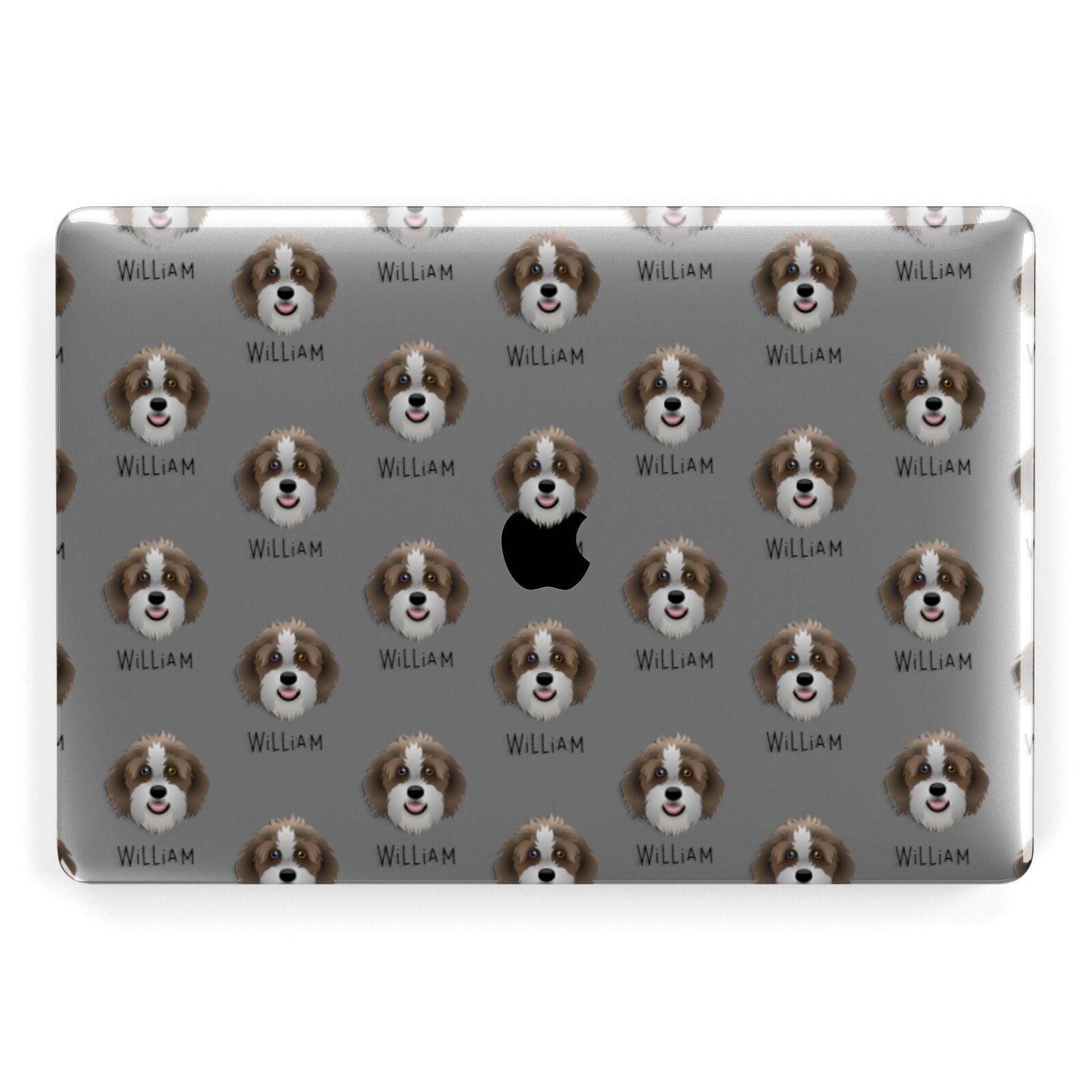 Aussiedoodle Icon with Name Apple MacBook Case