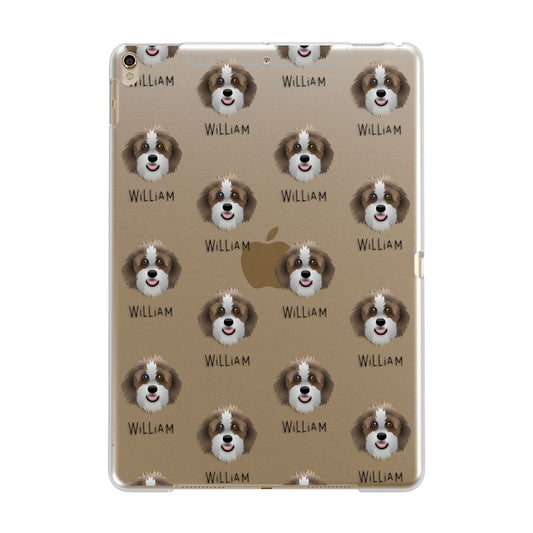 Aussiedoodle Icon with Name Apple iPad Gold Case