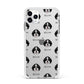 Aussiedoodle Icon with Name Apple iPhone 11 Pro Max in Silver with White Impact Case