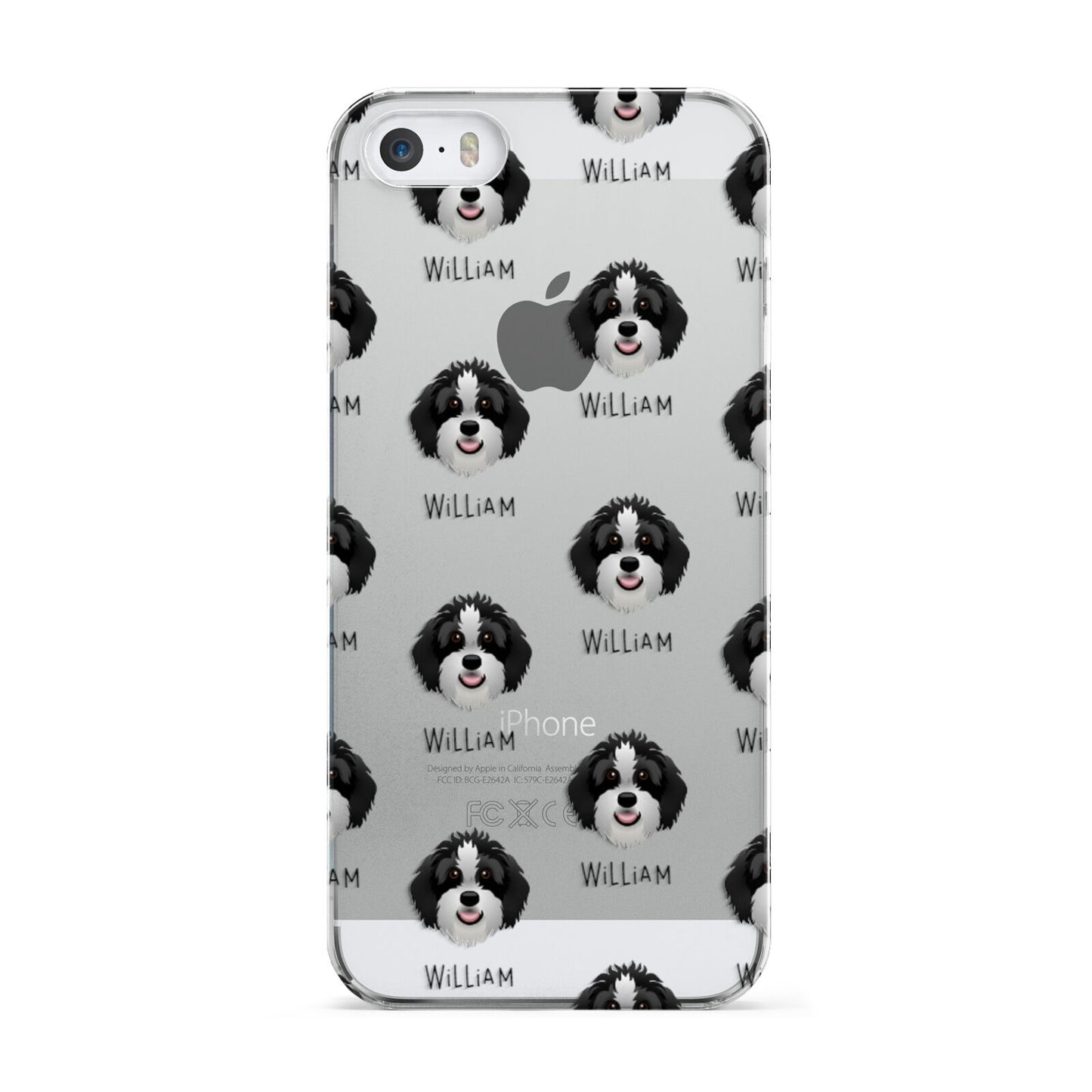 Aussiedoodle Icon with Name Apple iPhone 5 Case