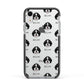 Aussiedoodle Icon with Name Apple iPhone XR Impact Case Black Edge on Silver Phone