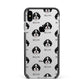 Aussiedoodle Icon with Name Apple iPhone Xs Max Impact Case Black Edge on Silver Phone
