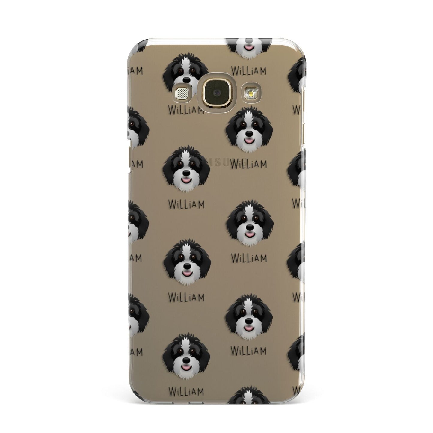 Aussiedoodle Icon with Name Samsung Galaxy A8 Case