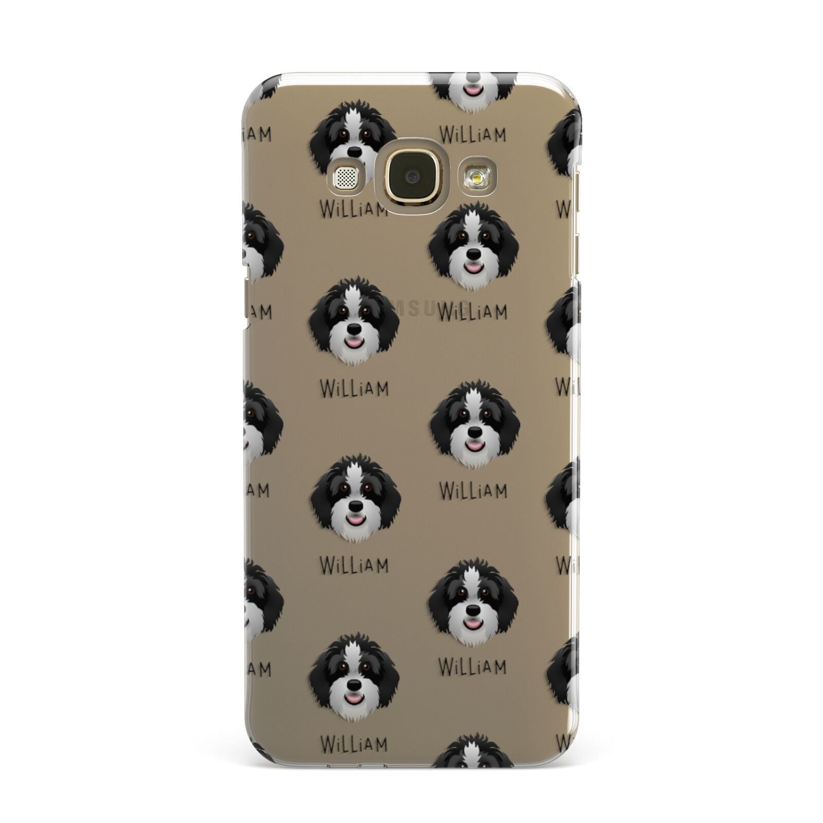 Aussiedoodle Icon with Name Samsung Galaxy A8 Case