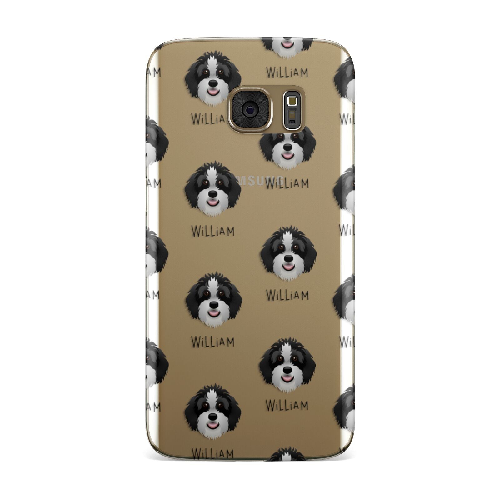 Aussiedoodle Icon with Name Samsung Galaxy Case