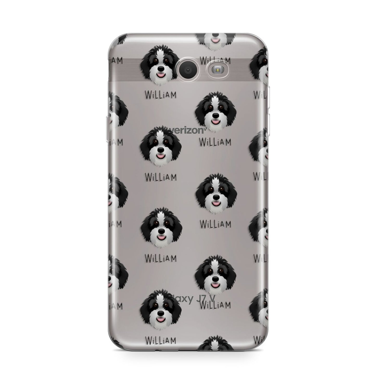 Aussiedoodle Icon with Name Samsung Galaxy J7 2017 Case