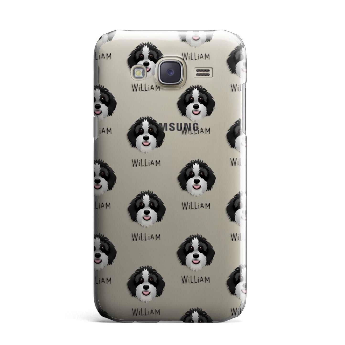 Aussiedoodle Icon with Name Samsung Galaxy J7 Case