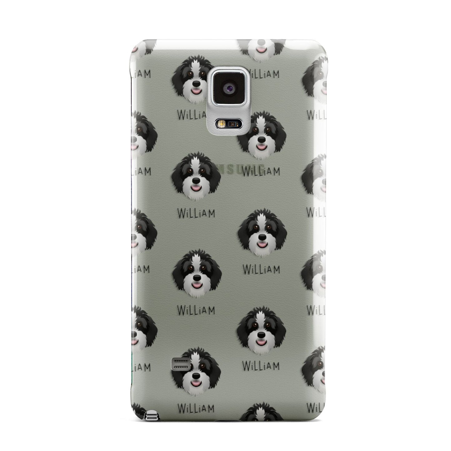 Aussiedoodle Icon with Name Samsung Galaxy Note 4 Case