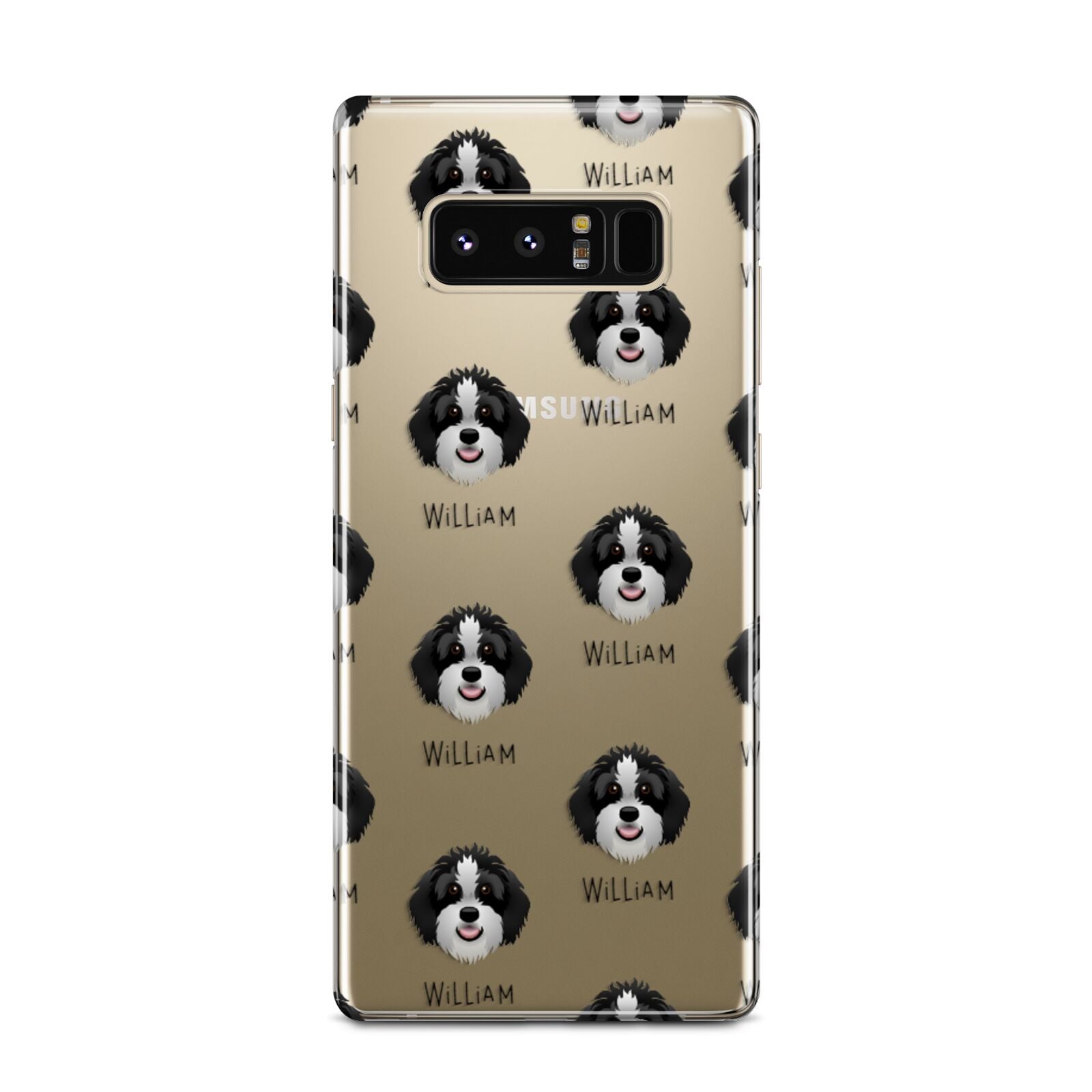 Aussiedoodle Icon with Name Samsung Galaxy Note 8 Case