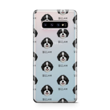 Aussiedoodle Icon with Name Samsung Galaxy S10 Case