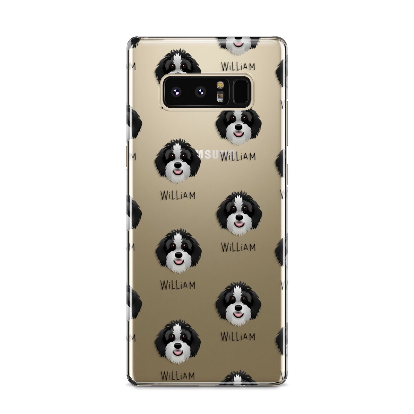 Aussiedoodle Icon with Name Samsung Galaxy S8 Case